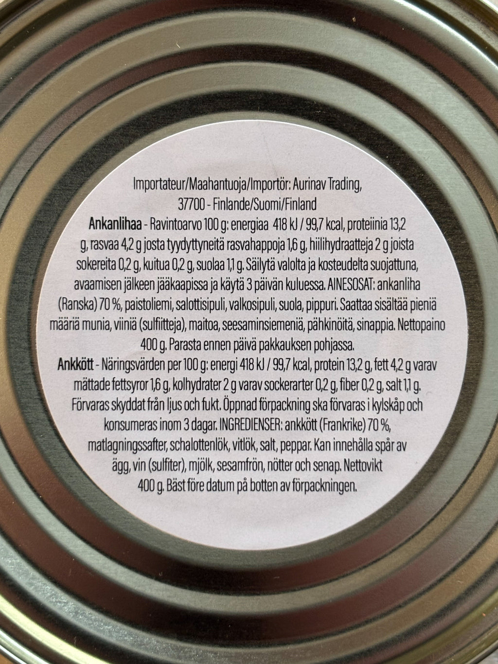 Effiloché de canard- nyhtöankkaa 400g