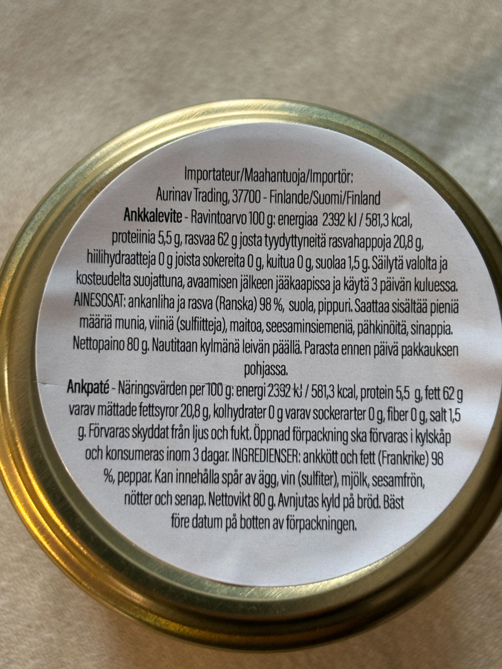 ANKKARILLETTES – 80 g